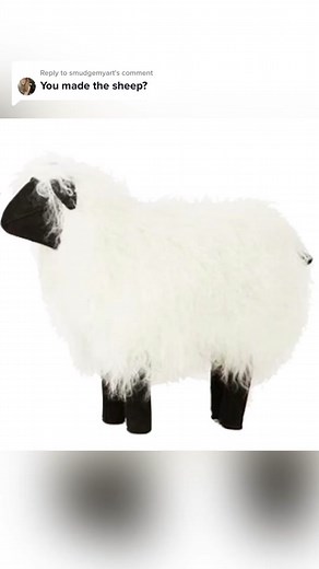 Replying to @smudgemyart Yep. I made a sheep. #diyproject #diyontiktok...