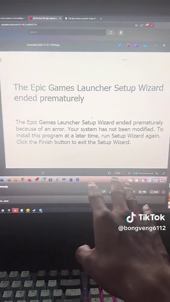 Fix “your system has not been modified” ❤️🙏🏼 #epicgame