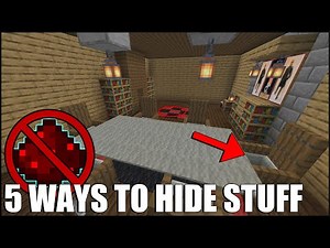 5 Ways to Hide Your Stuff in Minecraft Using NO REDSTONE!