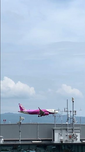 【🇯🇵Peach Aviation（🇯🇵Kansai International Airport）ver.2】landing #peach #landing #ピーチ航空 #airport