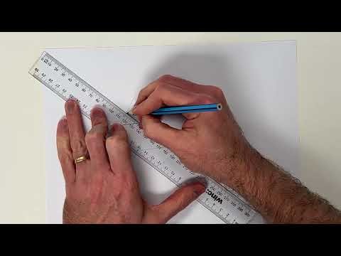 Two-sided ruler: Perpendicular bisector of line segment