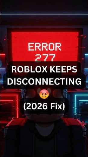 Roblox Error 277 FIX (2026) 😡 Disconnect Problem Solved! #error277 #roblox #shorts