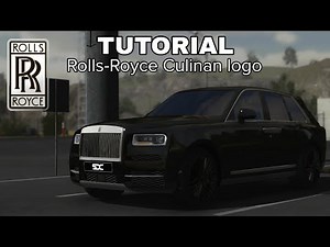 Tutorial on Creating a High-Quality Rolls-Royce Culinan Logo in | CAR PARKING MULTIPLAYER.