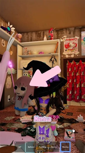 𑣲. how to unlock monika plush in “maybe tomorrow i’ll open the door” 👀💖 (leaving soon!) #roblox
