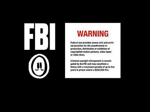 FBI Warning Screen WHV With Narrator