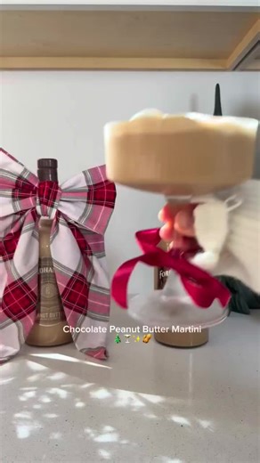 Perfect for the Holidays! A Chocolate Peanut Butter Martini! • 1 oz Peanut Butter Cream Liqueur • 1 oz Chocolate Love Cream Liqueur • 2 shots espresso • 1 shot vodka • Top with whipped cream #HolidayCocktails #MartiniLovers #DrinkLocalMD #FestiveSips