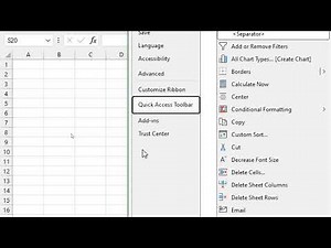 How to Use Quick Access Toolbar in Excel (Full Guide)