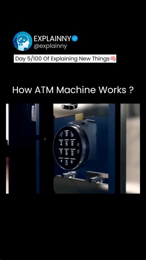 Explaining Everything on Instagram: "An ATM (Automated Teller Machine) connects you safely to your bank through a secure electronic network 💳🔐 When you insert or tap your card, the machine reads your card details and asks for your PIN to confirm it’s really you. Once your PIN is entered, the ATM sends the info to your bank for verification 🏦💻 After you’re verified, you can choose what you want to do — withdraw cash, check your balance, or transfer money 💵📲 For withdrawals, the ATM makes su