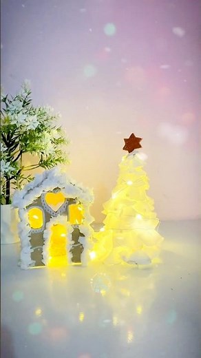DIY Gingerbread house ✨Easy Christmas Decor Tutorial #diy#cristmasdecor#christmas #gingerbread