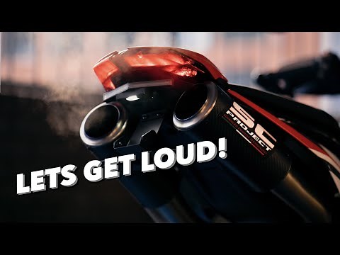 SC Project Exhaust Install 2022 Ducati HyperMotard 950 SP