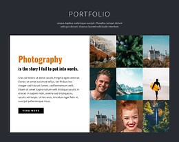 Professional photography portfolio  - Html Code Example by Nicepage