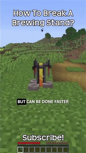 How To Break A Brewing Stand In Minecraft?!