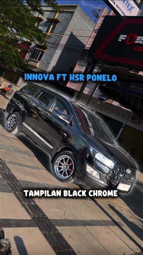 modifikasi velg HSR PONELO di ring 18 black chrome ke mobil Toyota Innova🔥✨ INGAT VELG, INGAT HSR NOS. #tiktok #modified #hsrwheel #innova #fyp
