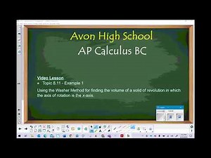 Avon High School - AP Calculus AB - Topic 8.11 - Example 1