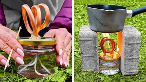 15K views · 86 reactions | Smart outdoor cooking hacks: diy camping stove | 5-Minute Crafts SHORTS | Facebook