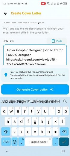 Best AI Cover Letter Generator App | Create Job Winning Cover Letter Instantly