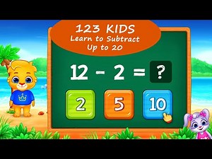 123 Math Kids #8 - Learn to Subtract Numbers Up to 20 with Lucas and Ruby | RV AppStudios Games