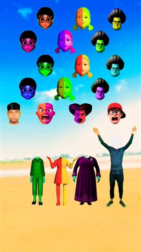 Girl dance | scary Teacher 3D | &Me Head Matching correct video VFX viral videos #shorts