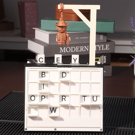 Hangman Book Game – Foldable Playbook’d Word Guessing Game, 3D Printed Shelf Decor With Magnetic Lock - Etsy