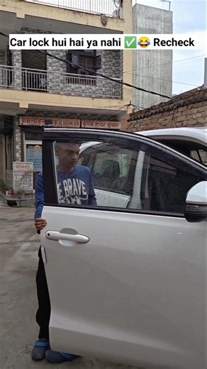 Car lock hai ya nahi yeh hamesha doubt rehta hai ✅😂 #relatable #carlock #funny #shorts #viral