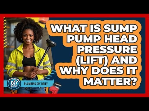 What Is Sump Pump Head Pressure (lift) And Why Does It Matter? - Plumbing DIY Daily