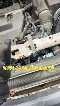 Honda CRV radiator removal 2.4 the easy way