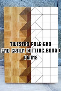 Pläne für Twisted Pole Hirnholz Schneidebrett. Wie es gemacht wurde. Mache dein eigenes Brett. - Etsy.de