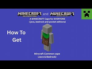 How to get Common Cape for Minecraft: Java, Bedrock and pocket editions | #minecraft #minecraftcape