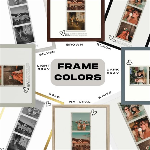 Retro Film Strip Best Frind Collage – Custom Photo Wall Art, Personalized Print, Trendy Retro Decor, Sister Birthday Gift, Gift for Her - Etsy