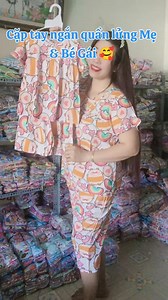 Cặp Tay ngắn quần lửng Mẹ & Bé Gái 🥰 | Đồ tole cho bé