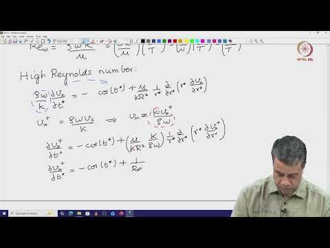 Lec 29 Oscillatory flow in a pipe: High Reynolds number.