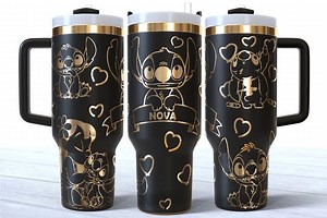 Nova Blue Alien Tumbler Laser Svg, Stitch 40oz Tumbler Full Wrap Laser Svg, Laser Engraved Svg, SVG for Laser Rotary - Etsy Canada