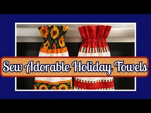 The CUTEST DIY Kitchen Towels for Fall & Christmas! 🍂🎄