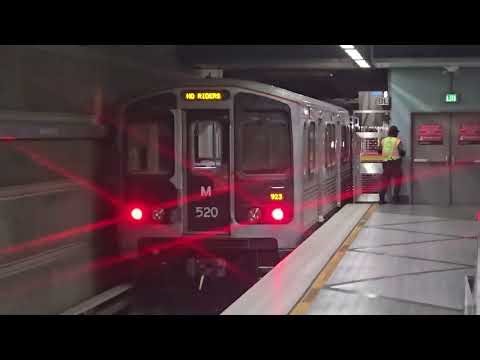Metro D Line test train at full speed