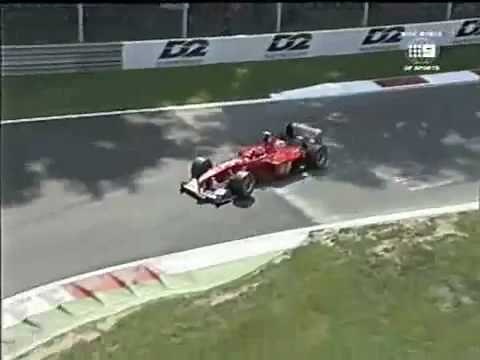 F1 Monza 2000 Start Crashes