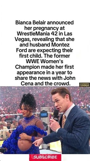 WrestleMania Surprise #shorts #BiancaBelair #WrestleMania42 #relationship #marriage #dating #couple