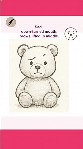 How to Draw Sad Emotions for Kids Easy Face Expressions Drawing #lidoartworks 😠