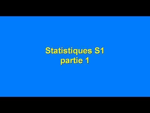 Statistique S1 partie 1 " introduction et notions de base "