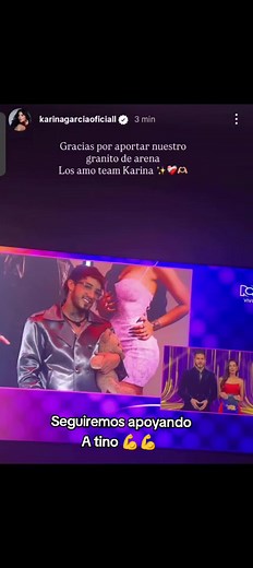 Seguiremos apoyando a Tino — apoyo a Valentino y Karina García