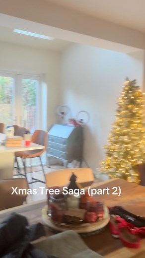 Part 2 of the Xmas Tree Saga!! I thought I’d try again and have it up when he came home from school, but no chance! He’s having non of it. The tree is really irritating him for some reason. Plan B on the way! | Joanne Bourne