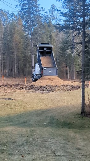 Load #3... Only 87 more to go on this layer. | Big Timber Resort on North Star Lake