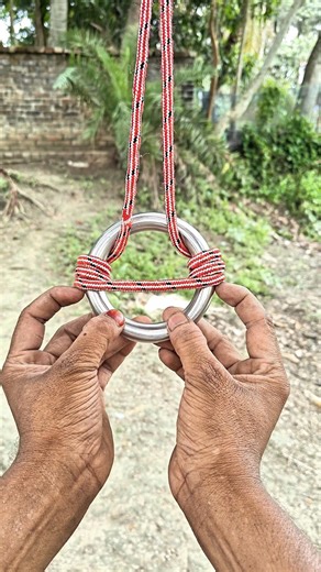 Impossible Rope Ring Trick You Must Try! 😱#rope #knot #ropeknot #knots #ropetrick #ropehack