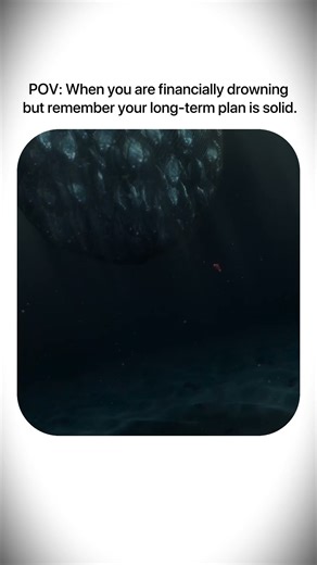 POV: When you are financially drowning but remember your long-term plan is solid