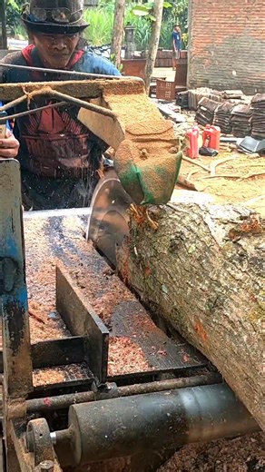 185K views · 568 reactions | Mencoba Keberuntungan !! Proses penggergajian kayu mahoni dengan mesin gergaji bundar #gergajiserkel #kayumahoni #kayujati | Suwarni Warni | Facebook