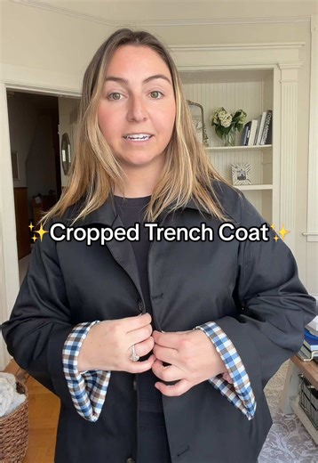Cute Cropped Trench Coat for Spring & Fall | Outfit Inspo