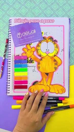 Cómo dibujar a Garfield paso a paso