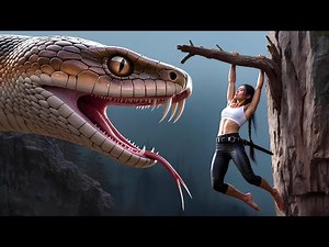 A Girl Alone Surviving In The Forest | Spine-Chilling Fight Against Giant Python 🐍