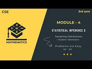 Student t-Distribution Problems | Sampling Distribution