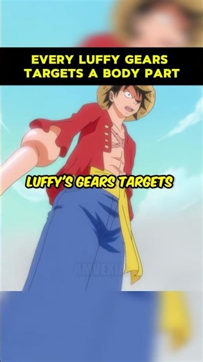 Every luffy gear form affects a different part of his body