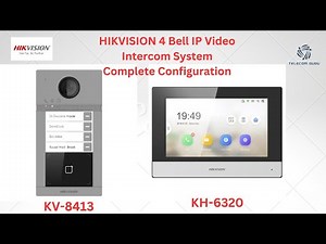 Hikvision 4 Bell IP video door phone complete configuration through Batch Configuration tool
